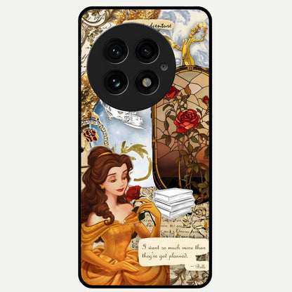  Golden Dream Belle Glass Case For OnePlus 13 back cover – full design glossy printed glass finish