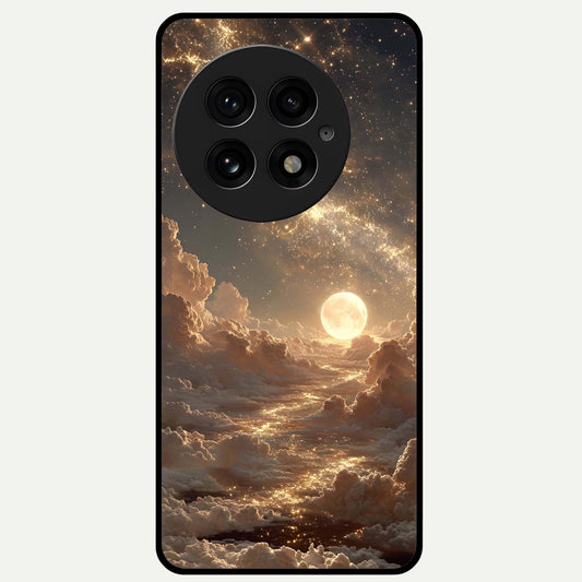  Golden Sky Dream Glass Case For OnePlus 13 back cover – full design glossy printed glass finish