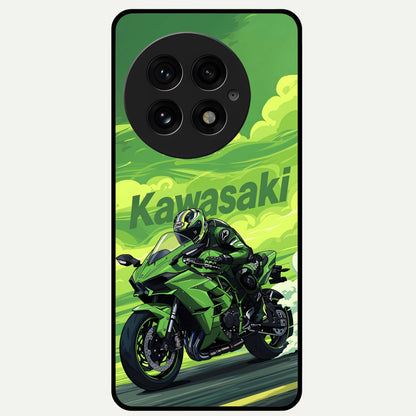  Greenery Sky Glass Case For OnePlus 13 back cover – full design glossy printed glass finish