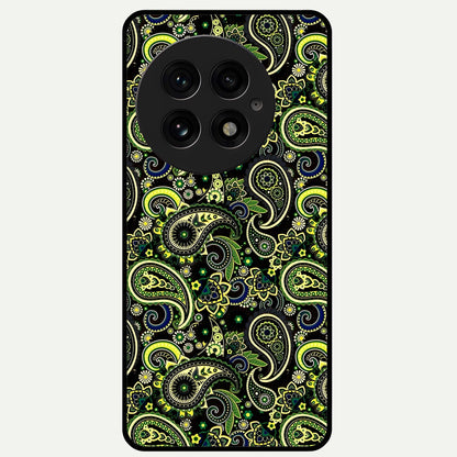  Green Lemon Glass Case For OnePlus 13 back cover – full design glossy printed glass finish