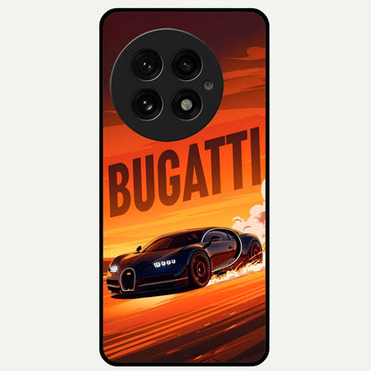  Inferno Bugatti Storm Glass Case For OnePlus 13 back cover – full design glossy printed glass finish