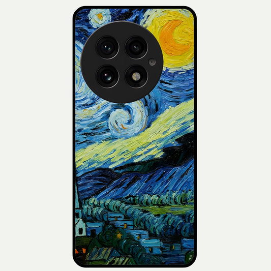  Inspired Van Gogh Art Glass Case For OnePlus 13 back cover – full design glossy printed glass finish