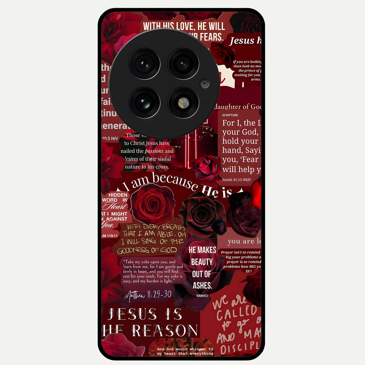  Jesus Love Heals Glass Case For OnePlus 13 back cover – full design glossy printed glass finish