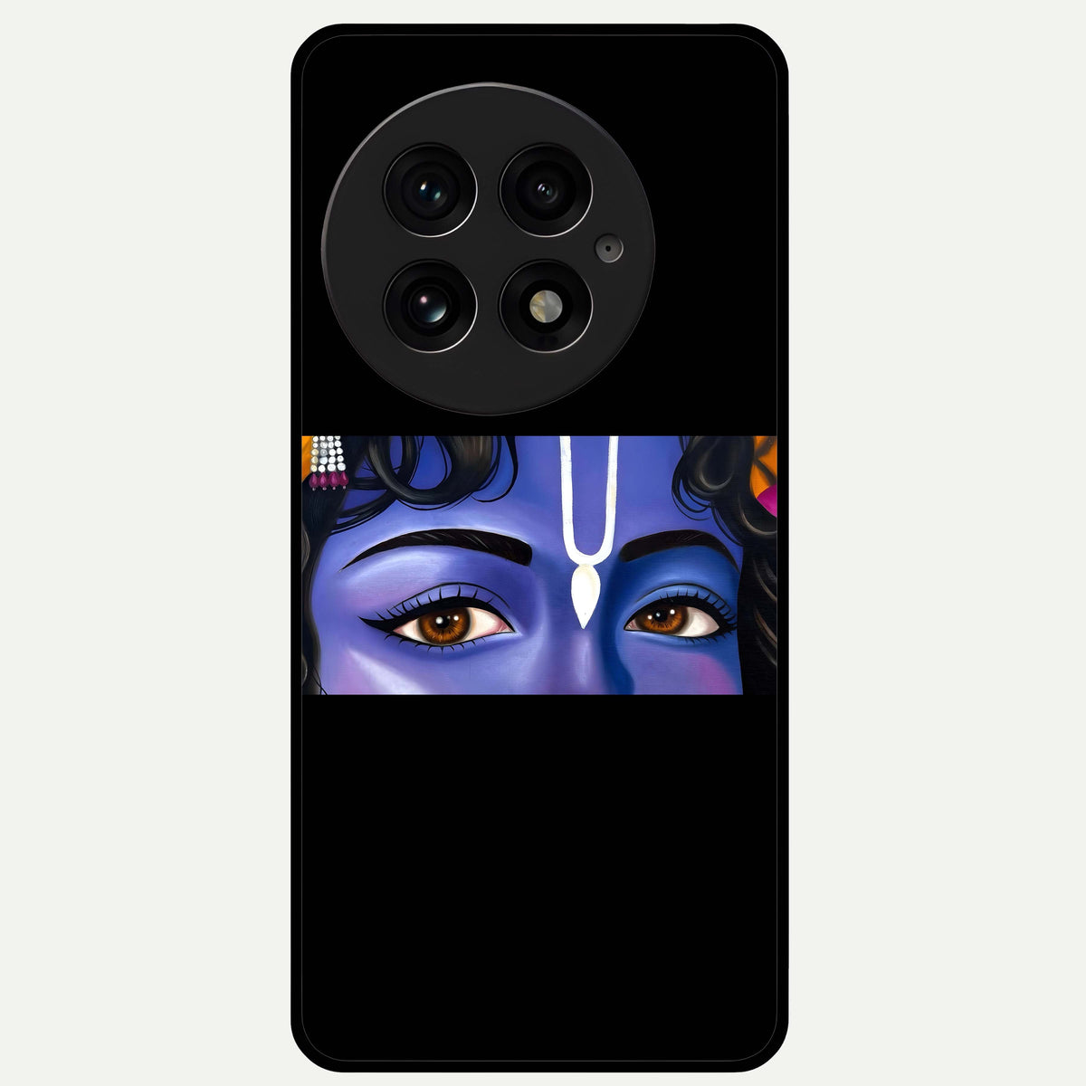  Krishna Eye Glass Case For OnePlus 13 back cover – full design glossy printed glass finish