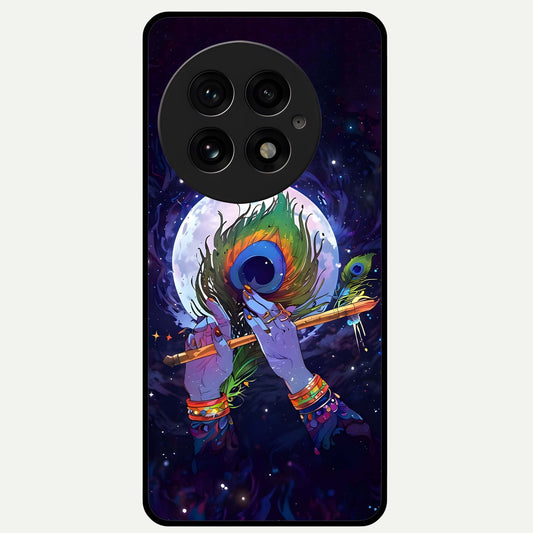  Krishna Hands Art Glass Case For OnePlus 13 back cover – full design glossy printed glass finish