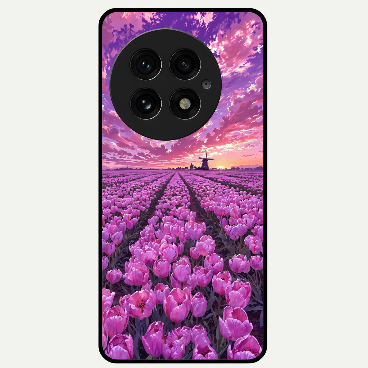  Lavender Dream Skies Glass Case For OnePlus 13 back cover – full design glossy printed glass finish