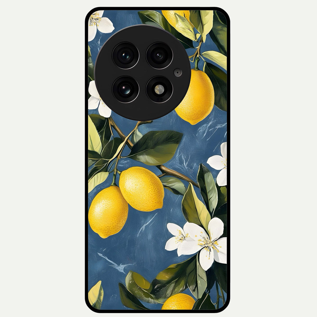  Lemon Dream Garden Glass Case For OnePlus 13 back cover – full design glossy printed glass finish