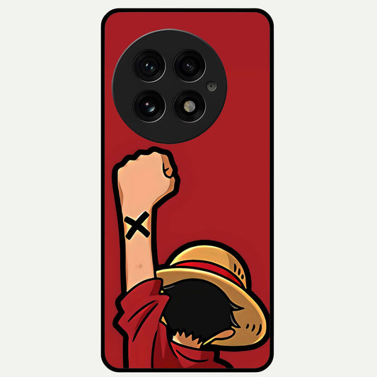  Luffy X Spirit Glass Case For OnePlus 13 back cover – full design glossy printed glass finish