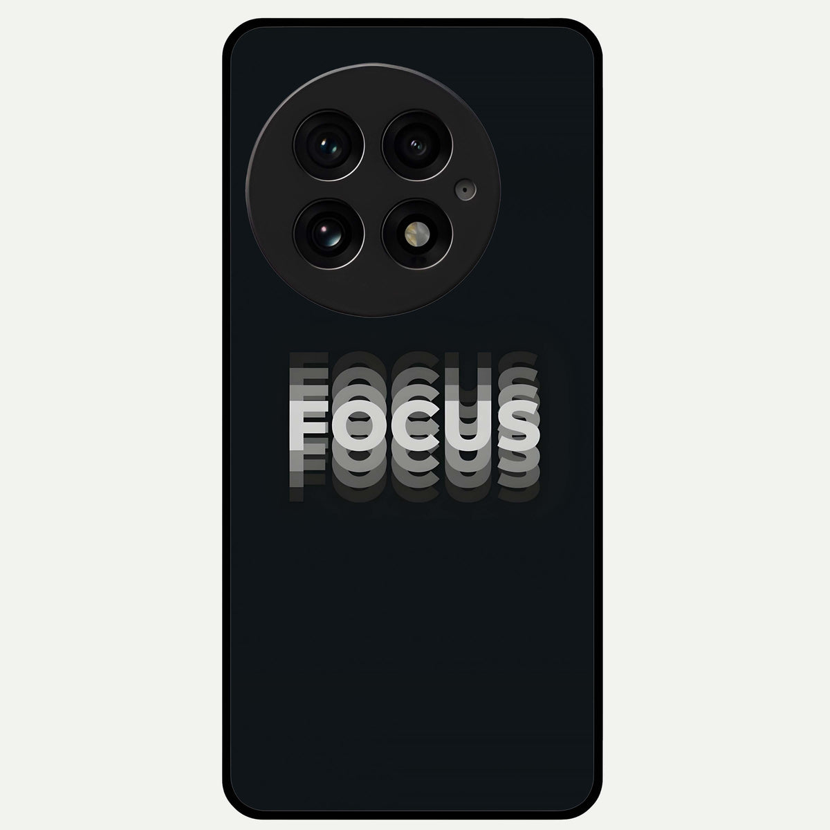  Mono Focus Vision Glass Case For OnePlus 13 back cover – full design glossy printed glass finish