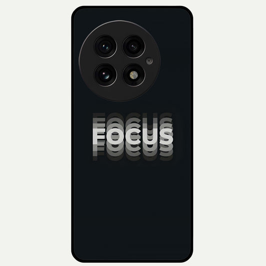  Mono Focus Vision Glass Case For OnePlus 13 back cover – full design glossy printed glass finish