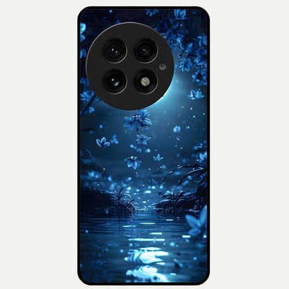  Moonlight Petal Dream Glass Case For OnePlus 13 back cover – full design glossy printed glass finish