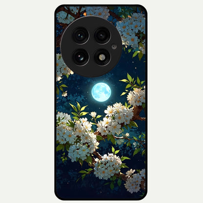  Moonlit Blossom Dream Glass Case For OnePlus 13 back cover – full design glossy printed glass finish