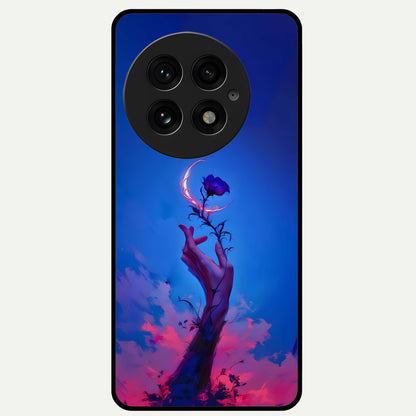  Mystic Hand Glass Case For OnePlus 13 back cover – full design glossy printed glass finish