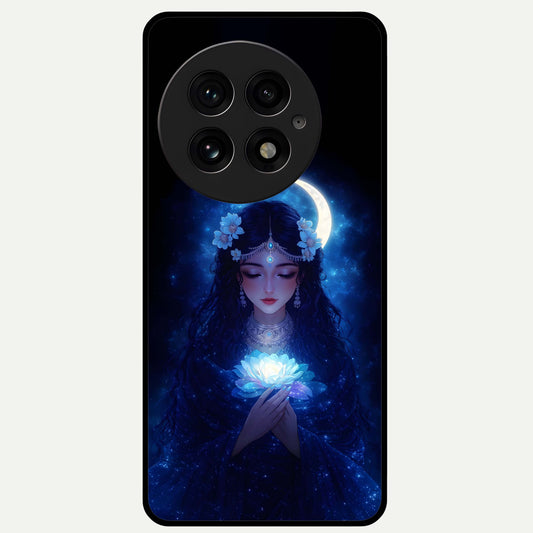  Mystic Moon Queen Glass Case For OnePlus 13 back cover – full design glossy printed glass finish