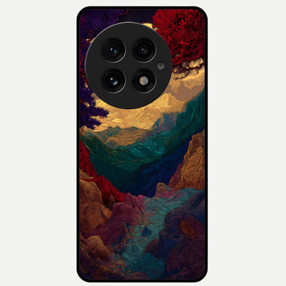  Mystic Valley Light Glass Case For OnePlus 13 back cover – full design glossy printed glass finish
