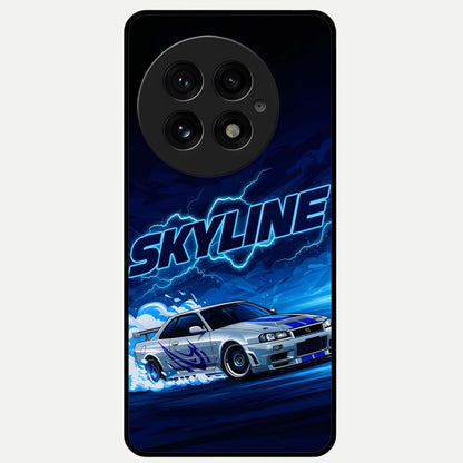  Neon Drift Beast Glass Case For OnePlus 13 back cover – full design glossy printed glass finish