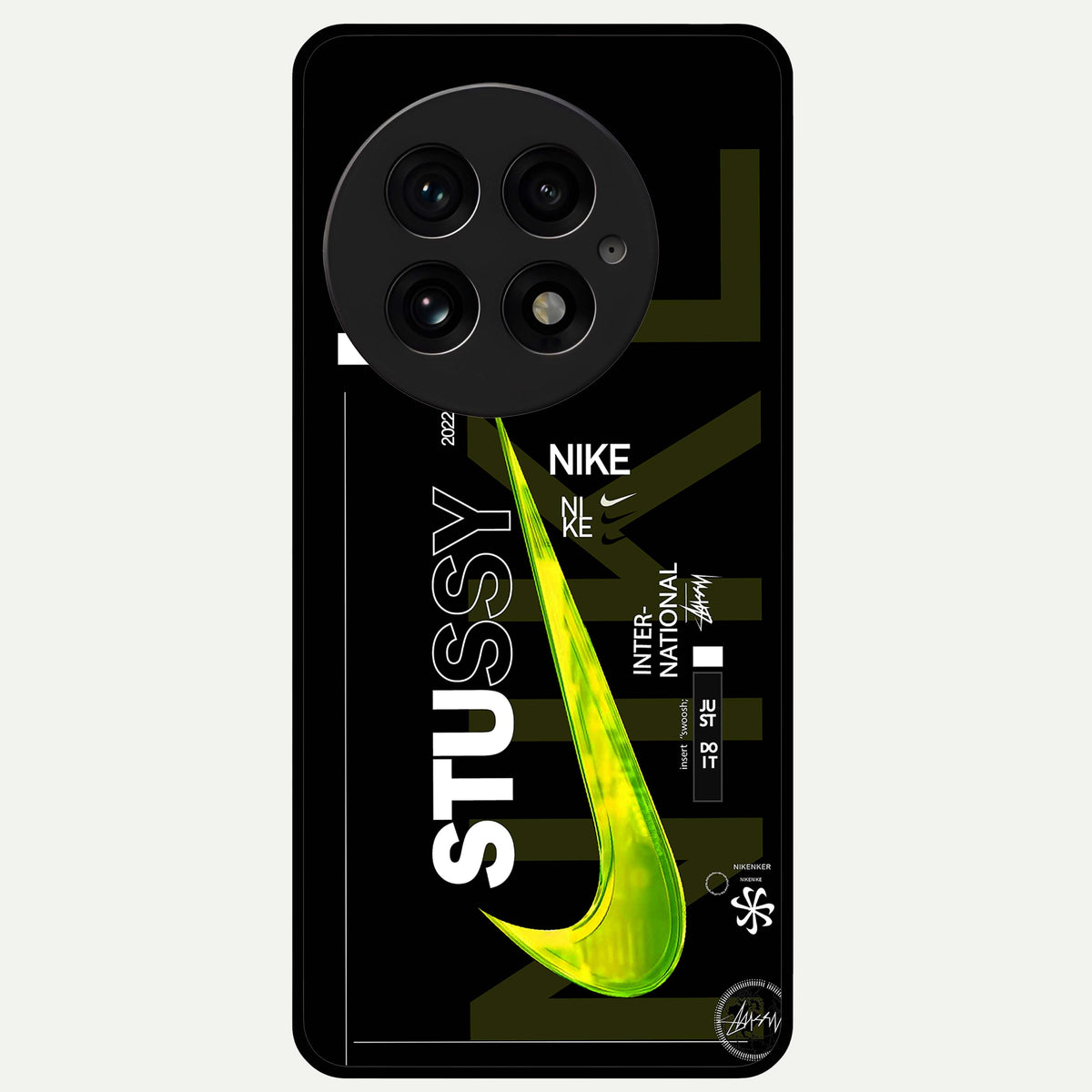  Neon Street Edition Glass Case For OnePlus 13 back cover – full design glossy printed glass finish