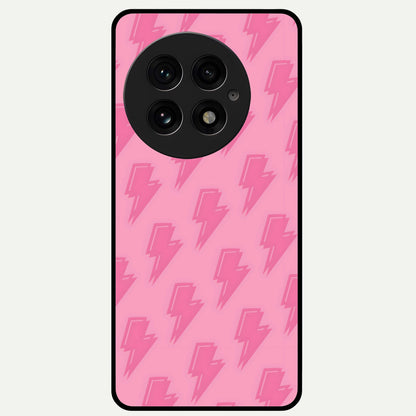  Pink Moo Magic Glass Case For OnePlus 13 back cover – full design glossy printed glass finish