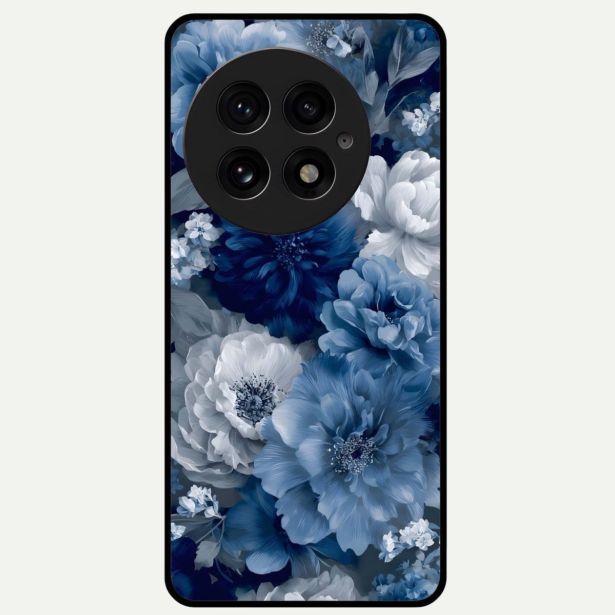  Royal Bloom Garden Glass Case For OnePlus 13 back cover – full design glossy printed glass finish
