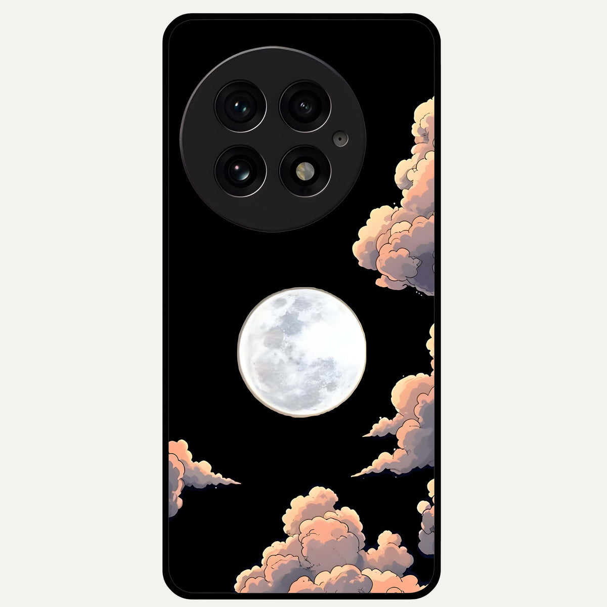  Shade Cloud Moon Glass Case For OnePlus 13 back cover – full design glossy printed glass finish