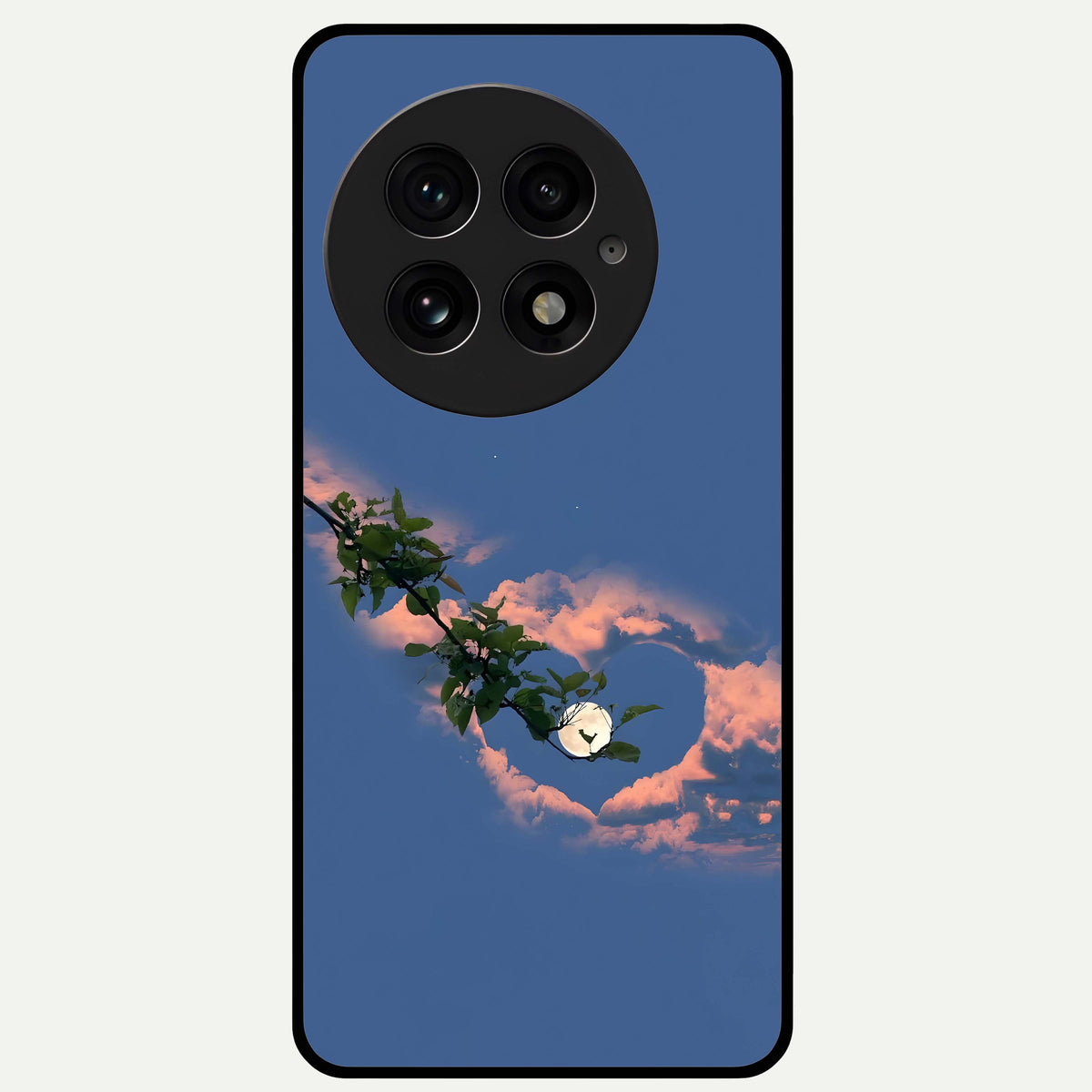  Sky Under Tree Glass Case For OnePlus 13 back cover – full design glossy printed glass finish