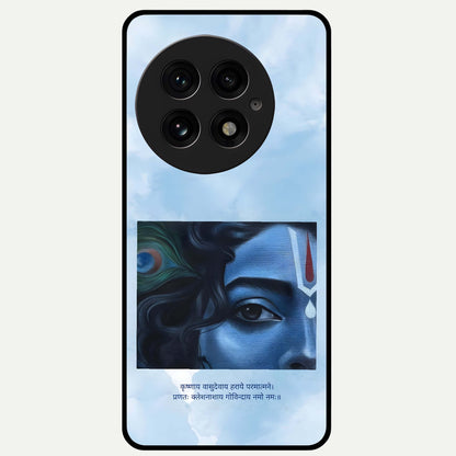  Spiritual Krishna Glass Case For OnePlus 13 back cover – full design glossy printed glass finish