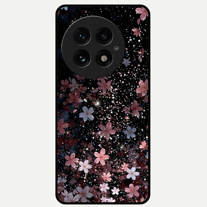  Starlit Flower Dreams Glass Case For OnePlus 13 back cover – full design glossy printed glass finish