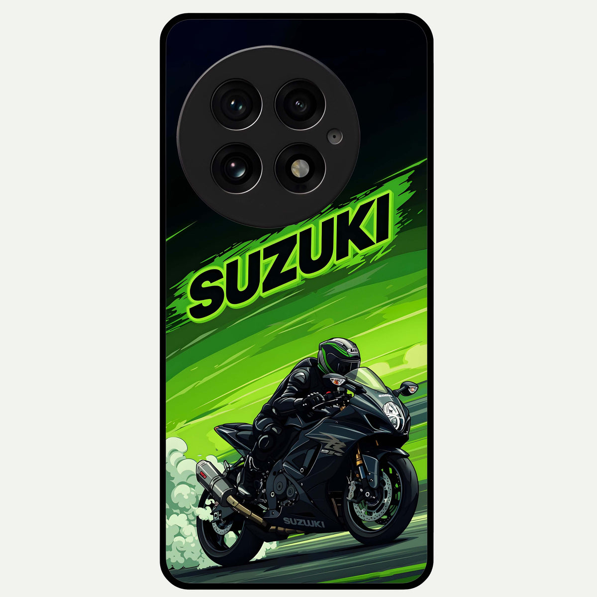 Suzuki Speed Beast Glass Case For OnePlus 13 back cover – full design glossy printed glass finish