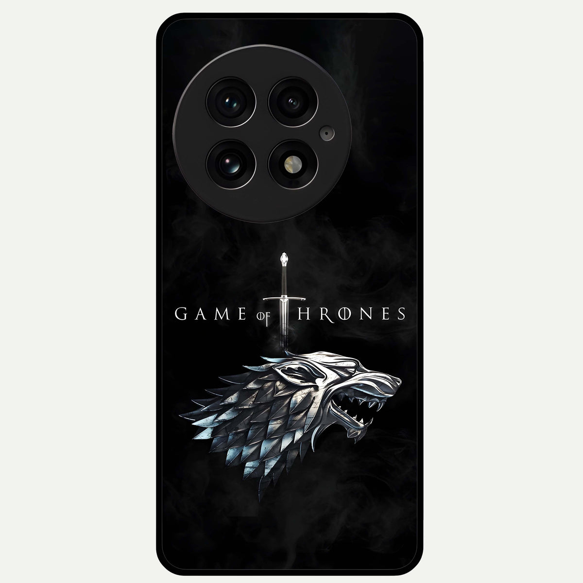  Throne Wolf Legacy Glass Case For OnePlus 13 back cover – full design glossy printed glass finish