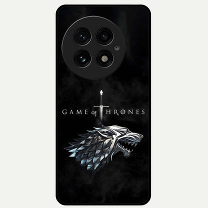  Throne Wolf Legacy Glass Case For OnePlus 13 back cover – full design glossy printed glass finish