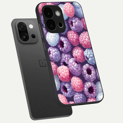  Berry Candy Pop phone case For OnePlus 13S showing premium glass back cover with detailed artwork