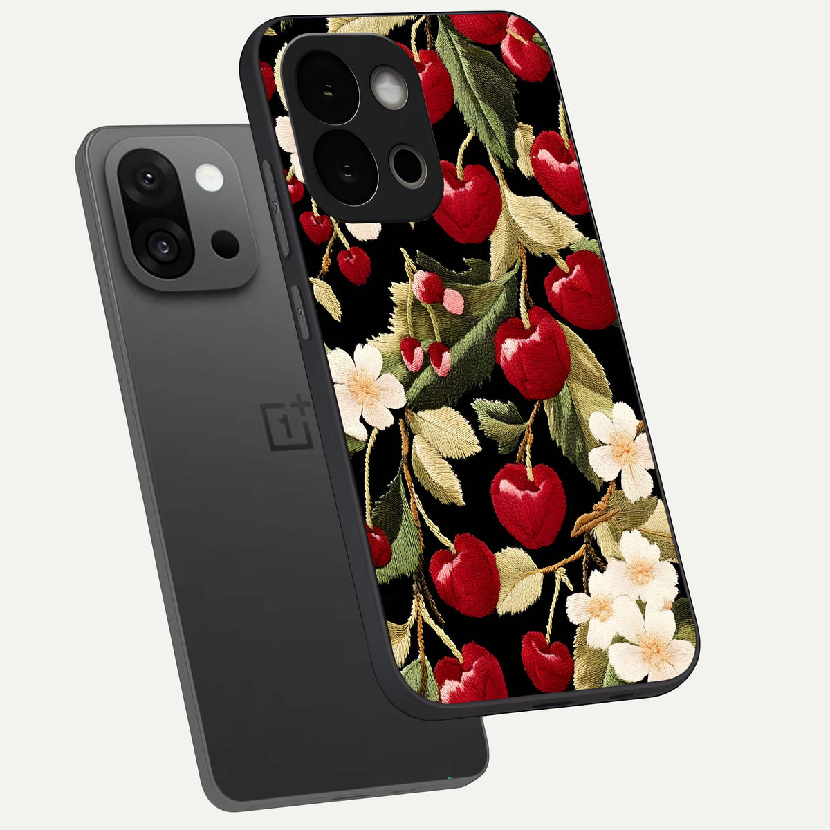  Blooming Spendor Bird phone case For OnePlus 13S showing premium glass back cover with detailed artwork