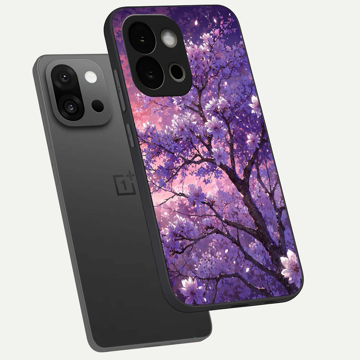 Blossom Tree phone case For OnePlus 13S showing premium glass back cover with detailed artwork