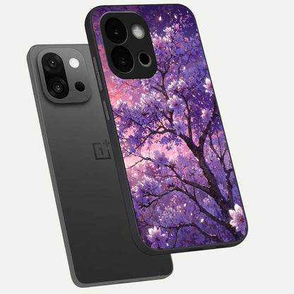  Blossom Tree phone case For OnePlus 13S showing premium glass back cover with detailed artwork