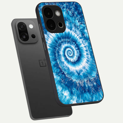  Blue Galaxy Wave phone case For OnePlus 13S showing premium glass back cover with detailed artwork
