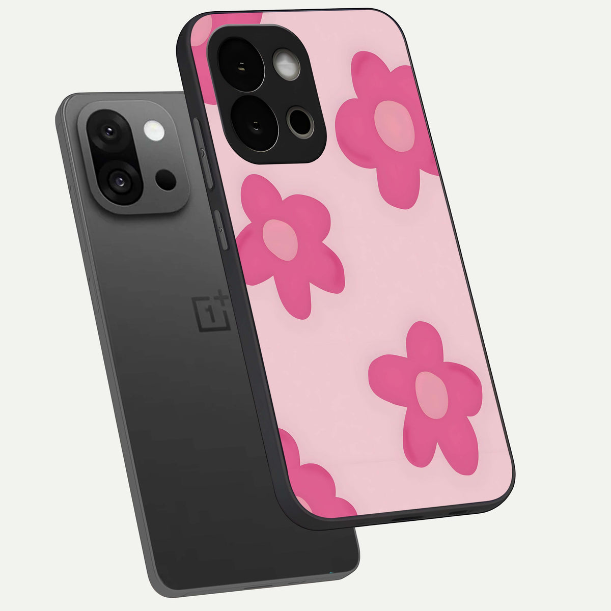  Candy Bloom Dreams phone case For OnePlus 13S showing premium glass back cover with detailed artwork
