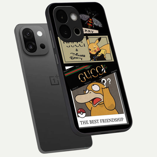  Cartoon Brand Play Mashup phone case For OnePlus 13S showing premium glass back cover with detailed artwork