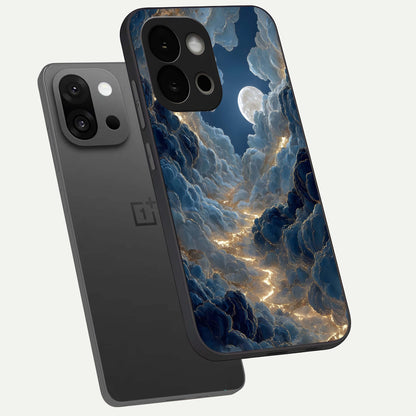  Celestial Cloud Road phone case For OnePlus 13S showing premium glass back cover with detailed artwork