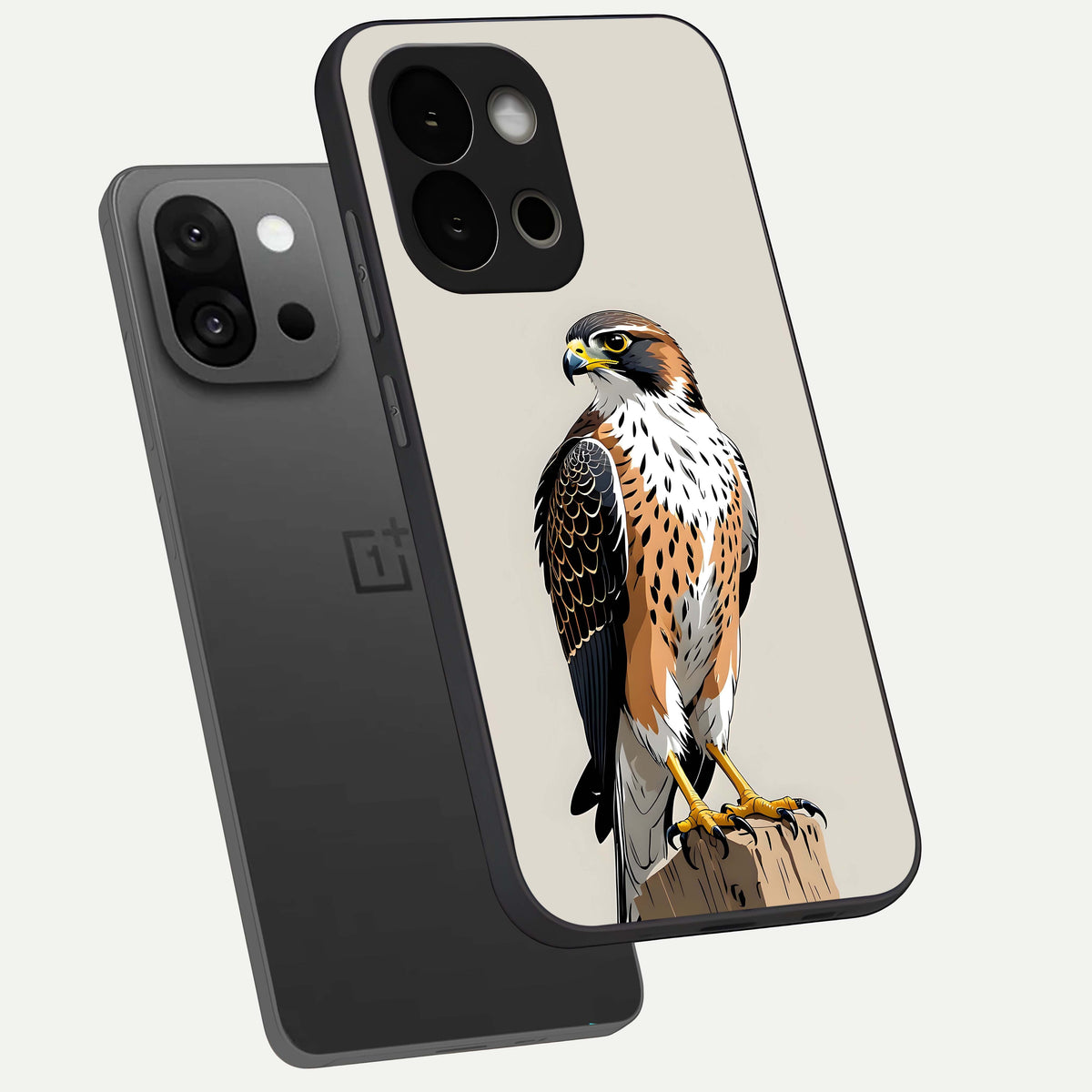  Clever Eagle phone case For OnePlus 13S showing premium glass back cover with detailed artwork
