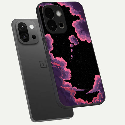  Cosmic Cloud Journey phone case For OnePlus 13S showing premium glass back cover with detailed artwork