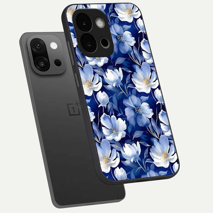  Cute Floral Patterns phone case For OnePlus 13S showing premium glass back cover with detailed artwork