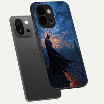  Dark Knight Dusk phone case For OnePlus 13S showing premium glass back cover with detailed artwork