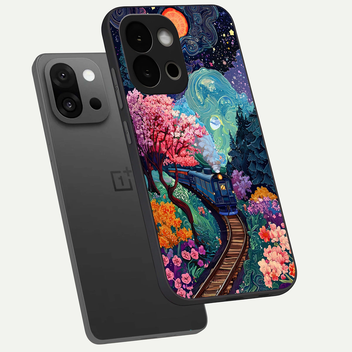  Digital Art phone case For OnePlus 13S showing premium glass back cover with detailed artwork