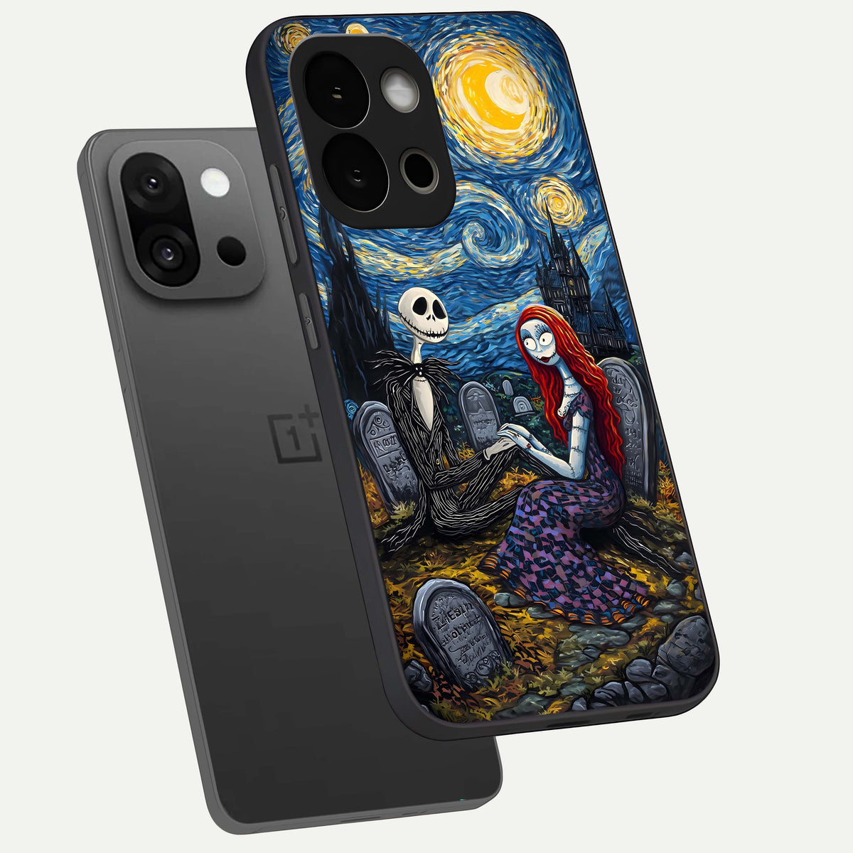  Eternal Night Love phone case For OnePlus 13S showing premium glass back cover with detailed artwork