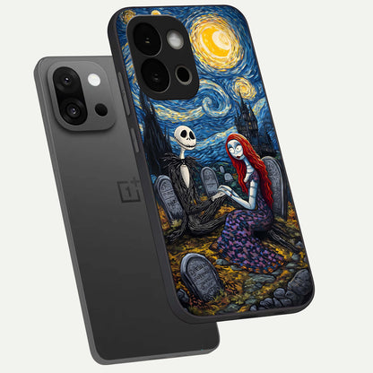  Eternal Night Love phone case For OnePlus 13S showing premium glass back cover with detailed artwork