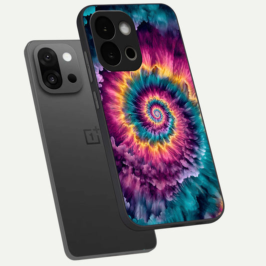  Galactic Spiral Burst phone case For OnePlus 13S showing premium glass back cover with detailed artwork