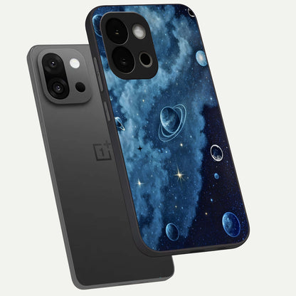  Galaxy Dream Space phone case For OnePlus 13S showing premium glass back cover with detailed artwork