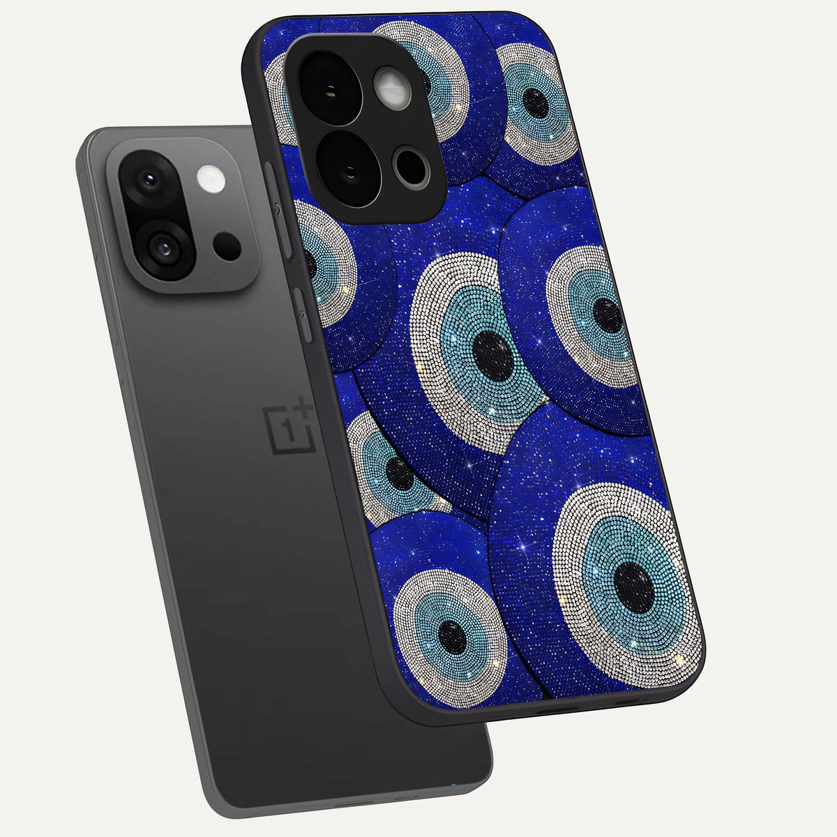  Galaxy Eye Flow phone case For OnePlus 13S showing premium glass back cover with detailed artwork
