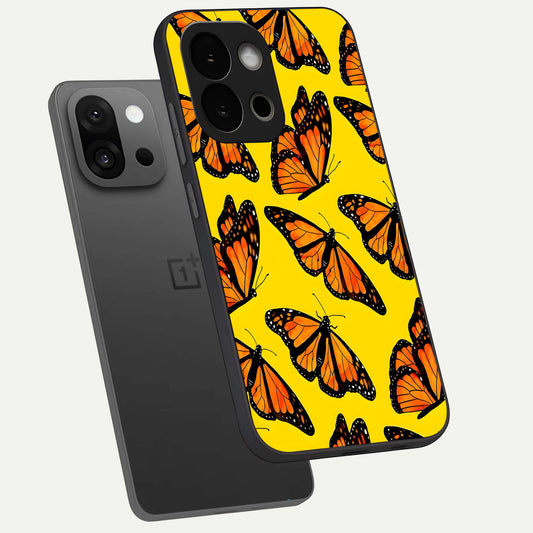  Golden Wing Flight phone case For OnePlus 13S showing premium glass back cover with detailed artwork