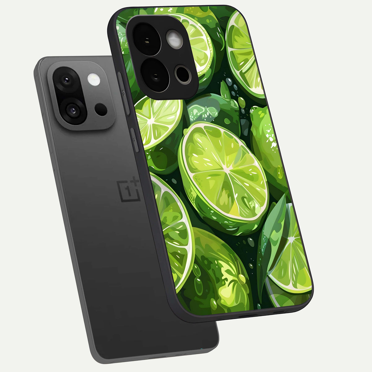  Green Kawasaki phone case For OnePlus 13S showing premium glass back cover with detailed artwork